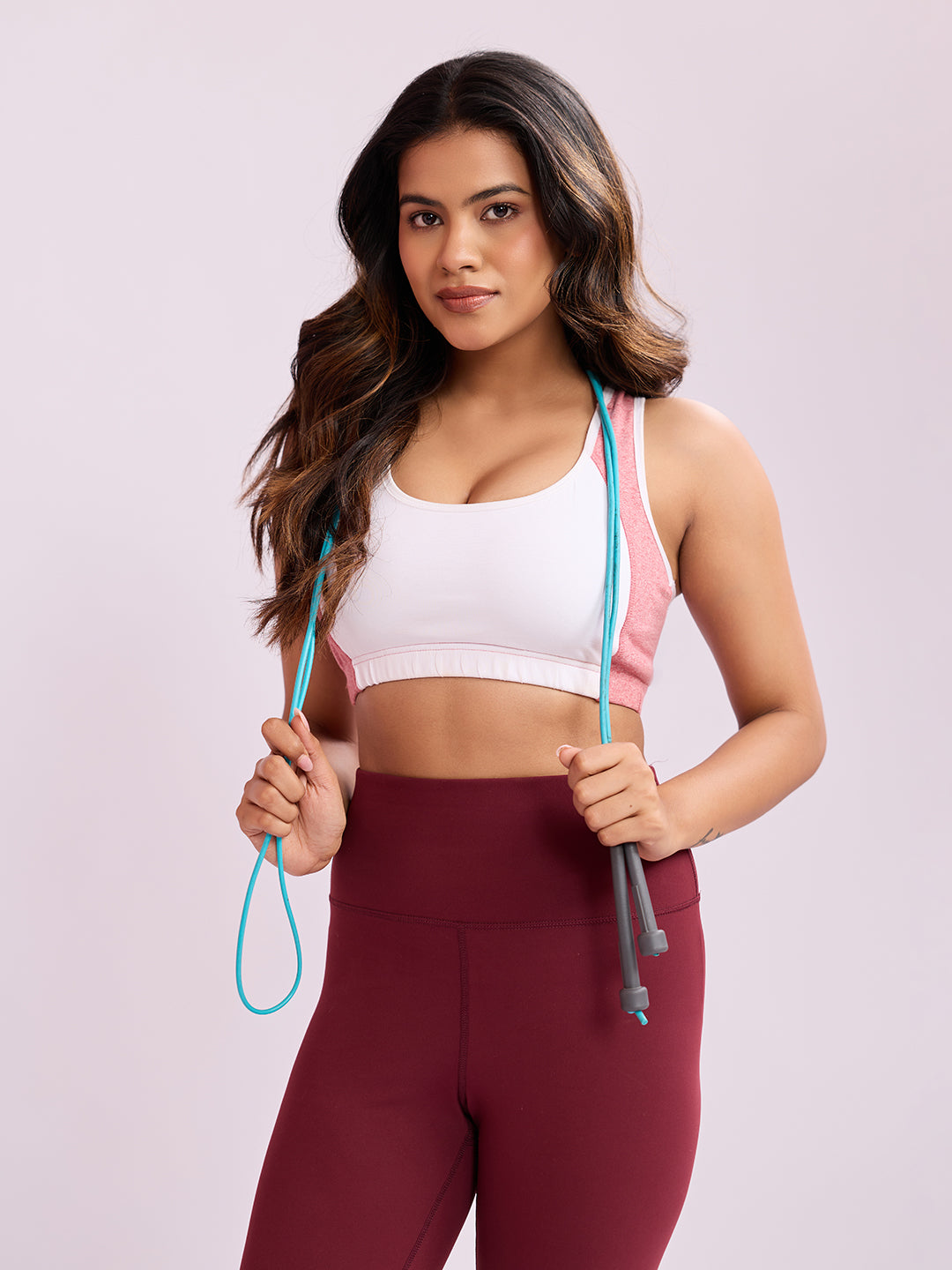 Smooth Contour Bra Top - Milange Pink