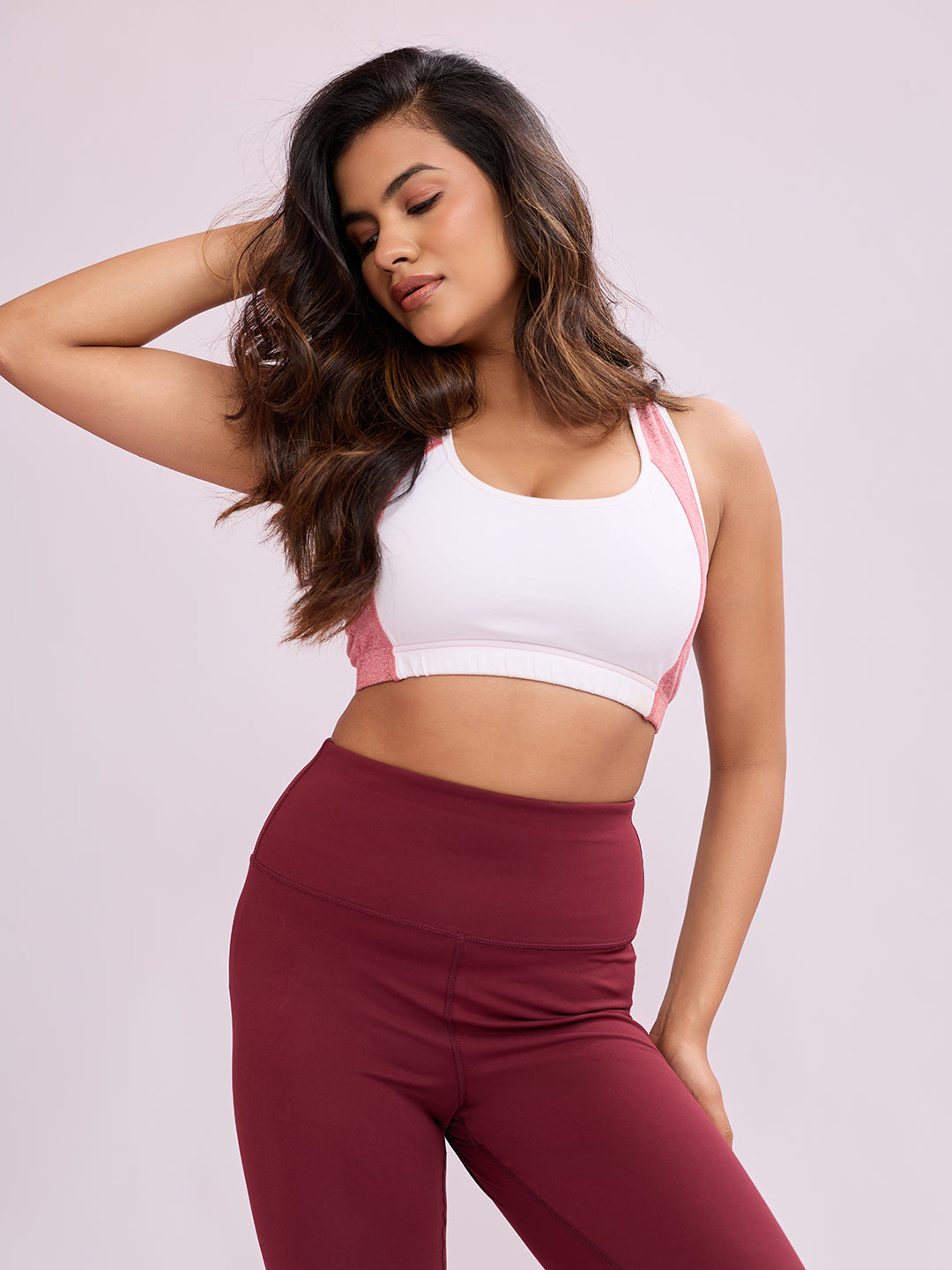 Smooth Contour Bra Top - Milange Pink