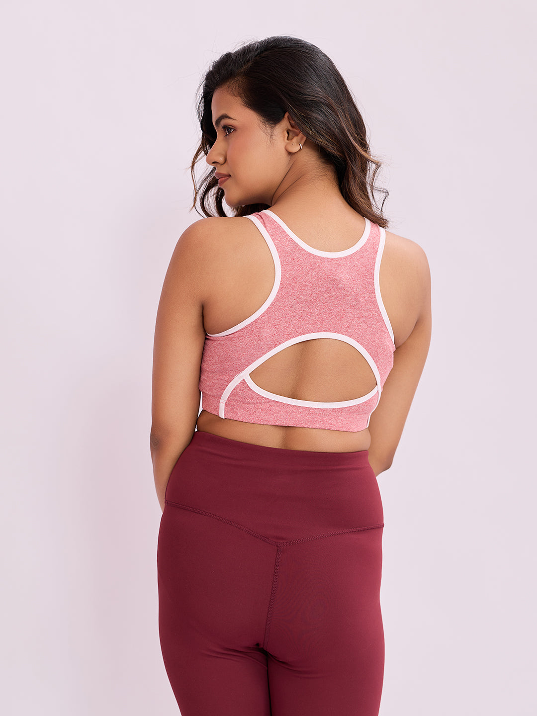 Smooth Contour Bra Top - Milange Pink