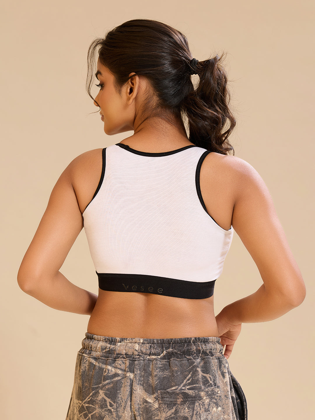 Bare Comfort Bra Top – White