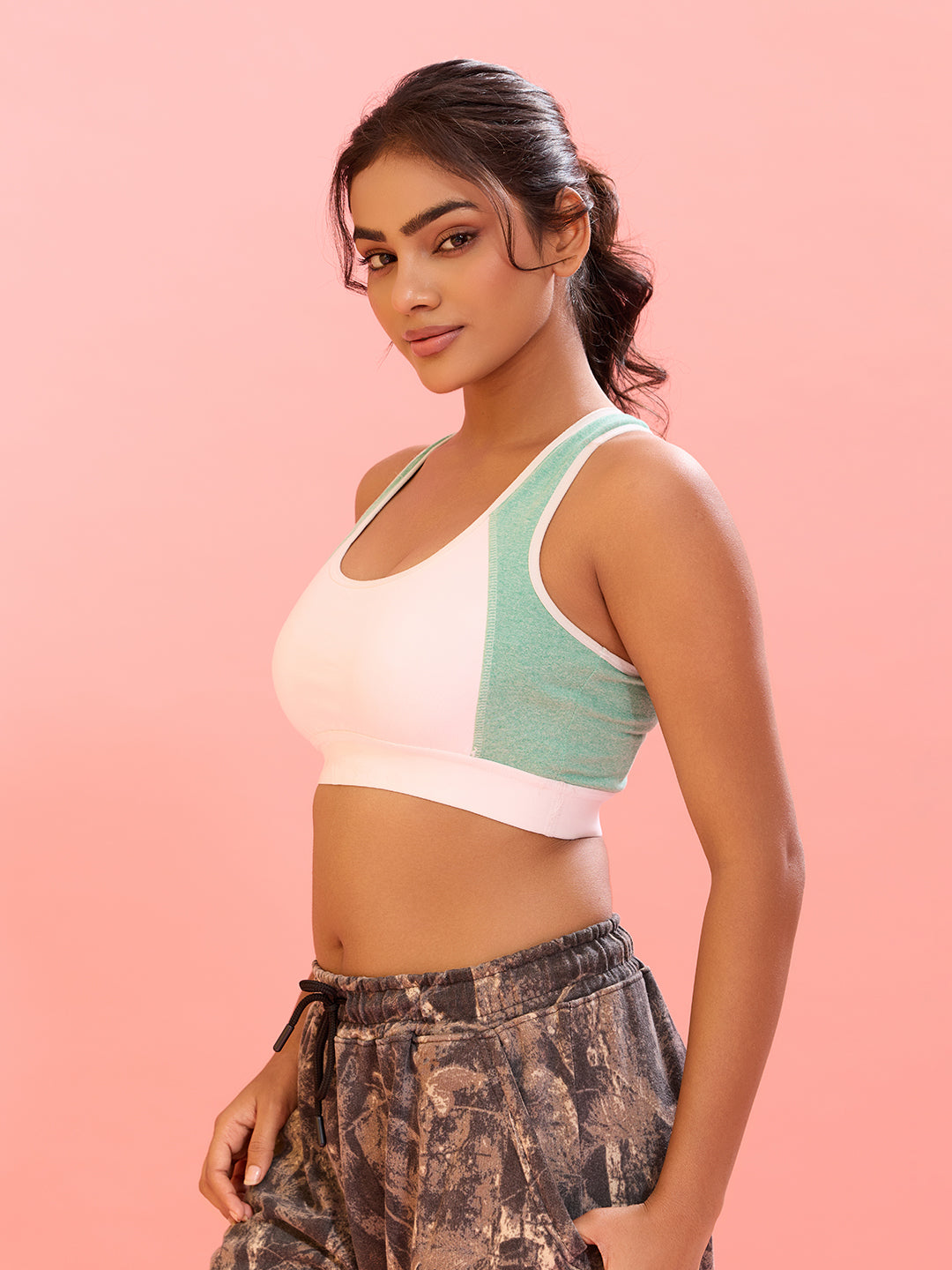 Cloud Soft Seamless Bra - Milange Green