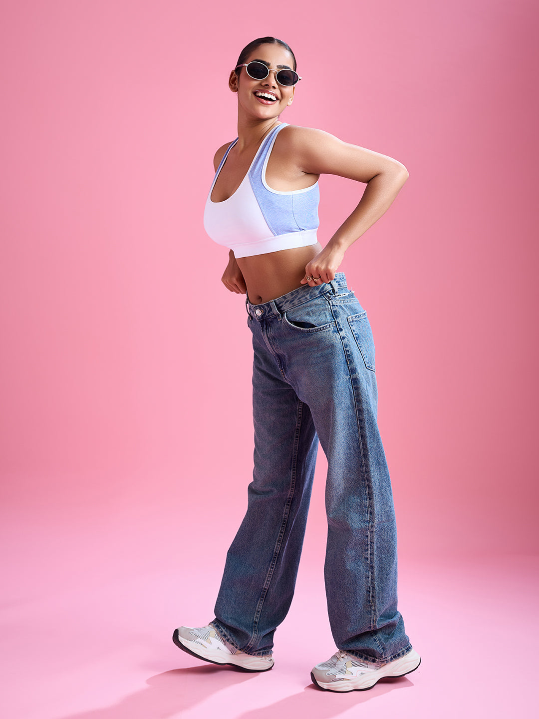 Cloud Soft Seamless Bra - Milange Blue