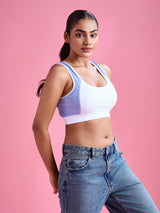 Cloud Soft Seamless Bra - Milange Blue