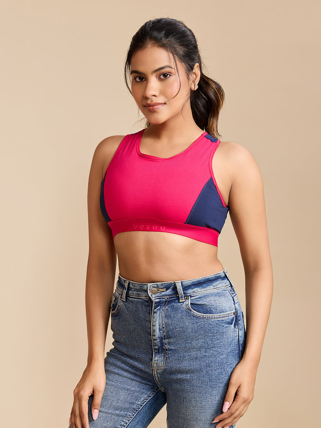 Air Touch Seamless Bra – Navy Blue