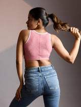 Seamless Ease Bra Top - Milange Pink