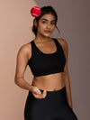 Seamless Ease Bra Top - Black
