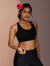 Seamless Ease Bra Top - Black