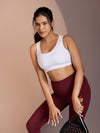 Seamless Ease Bra Top - White