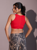 Seamless Ease Bra Top - Red
