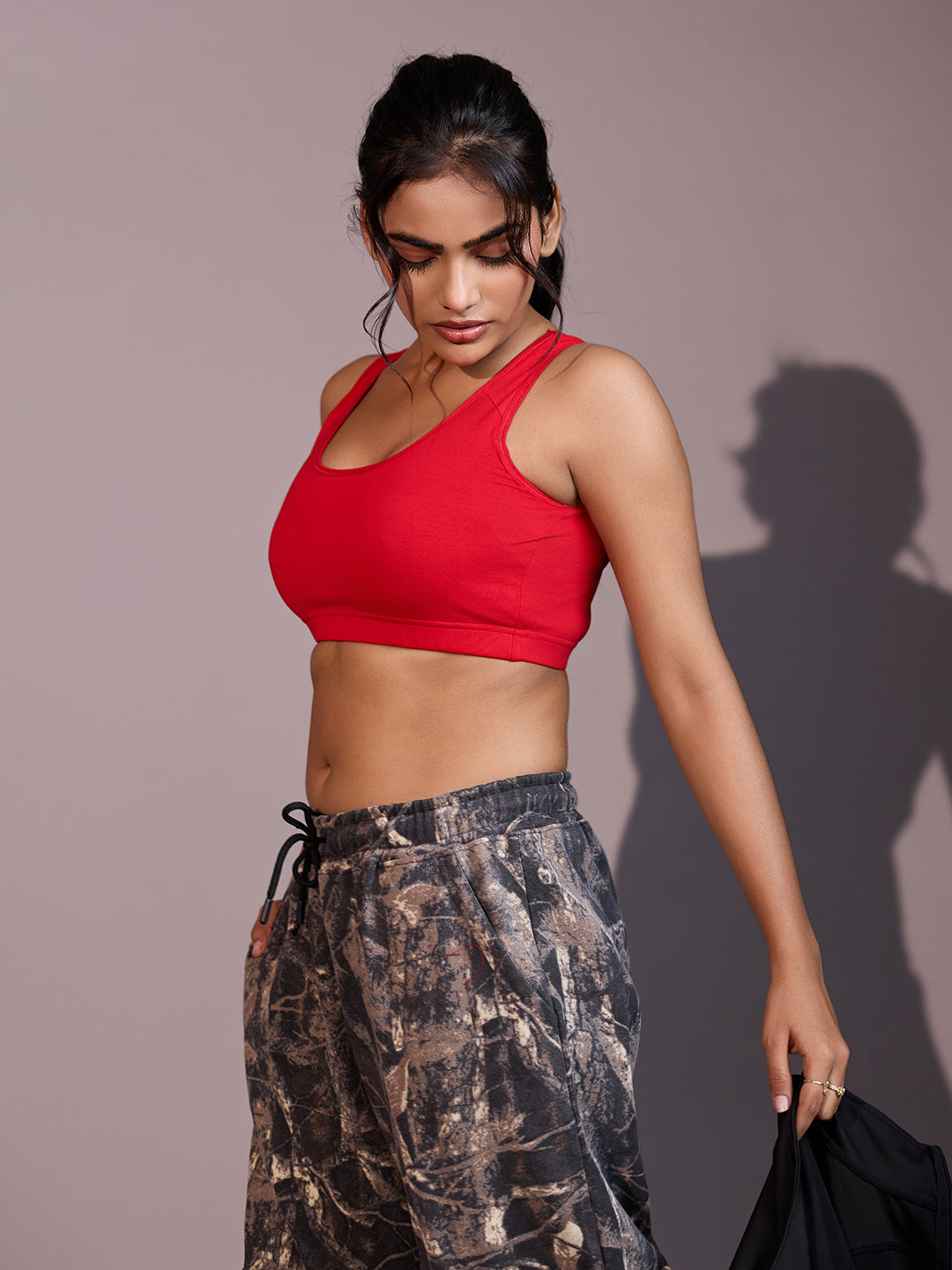 Seamless Ease Bra Top - Red