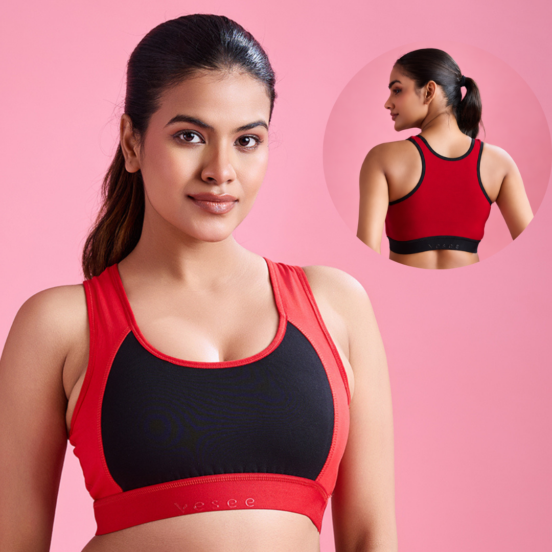 Cloud Soft Seamless Bra - Red