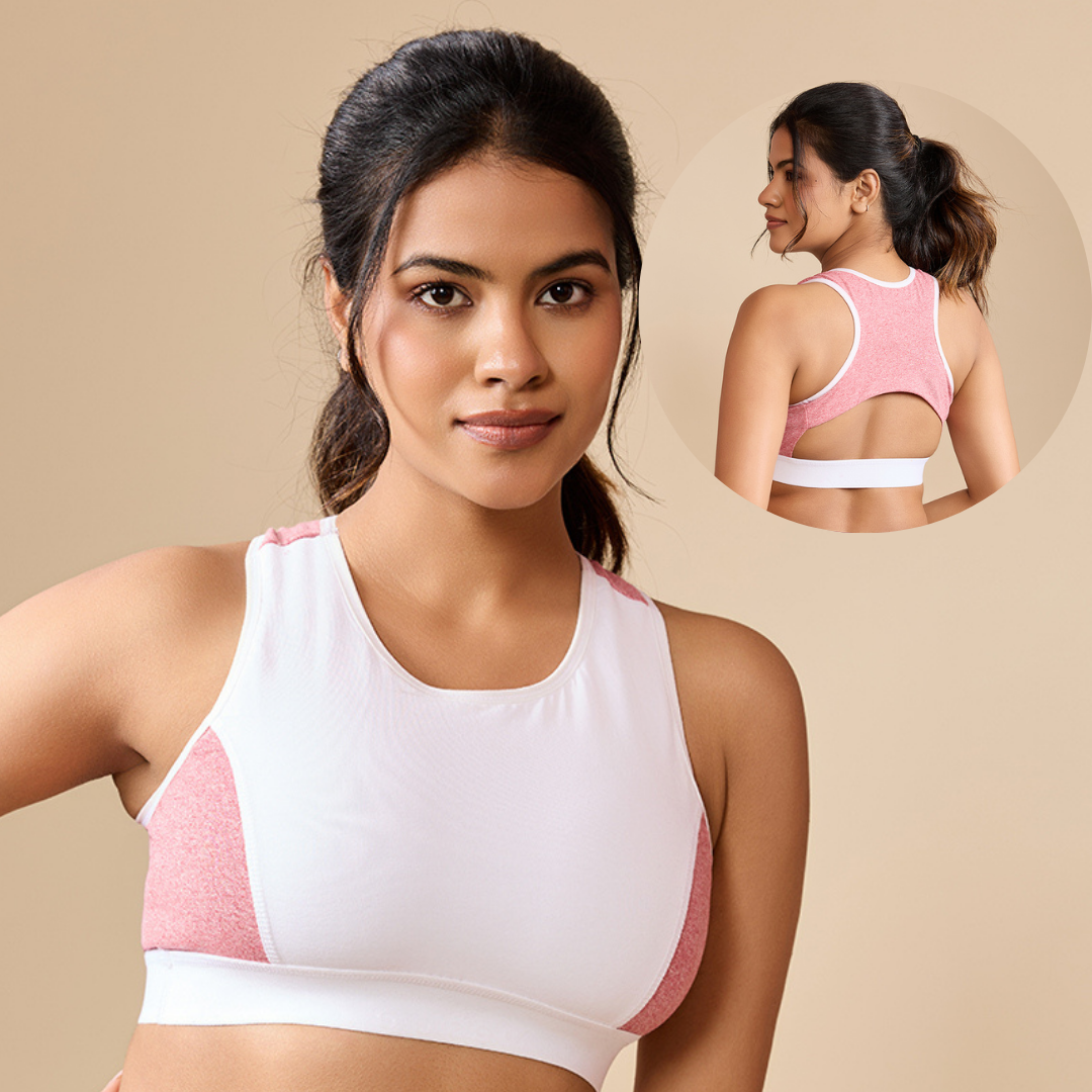 Air Touch Seamless Bra – Milange Pink