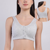 Swiss Dot Padded Bra - Grey