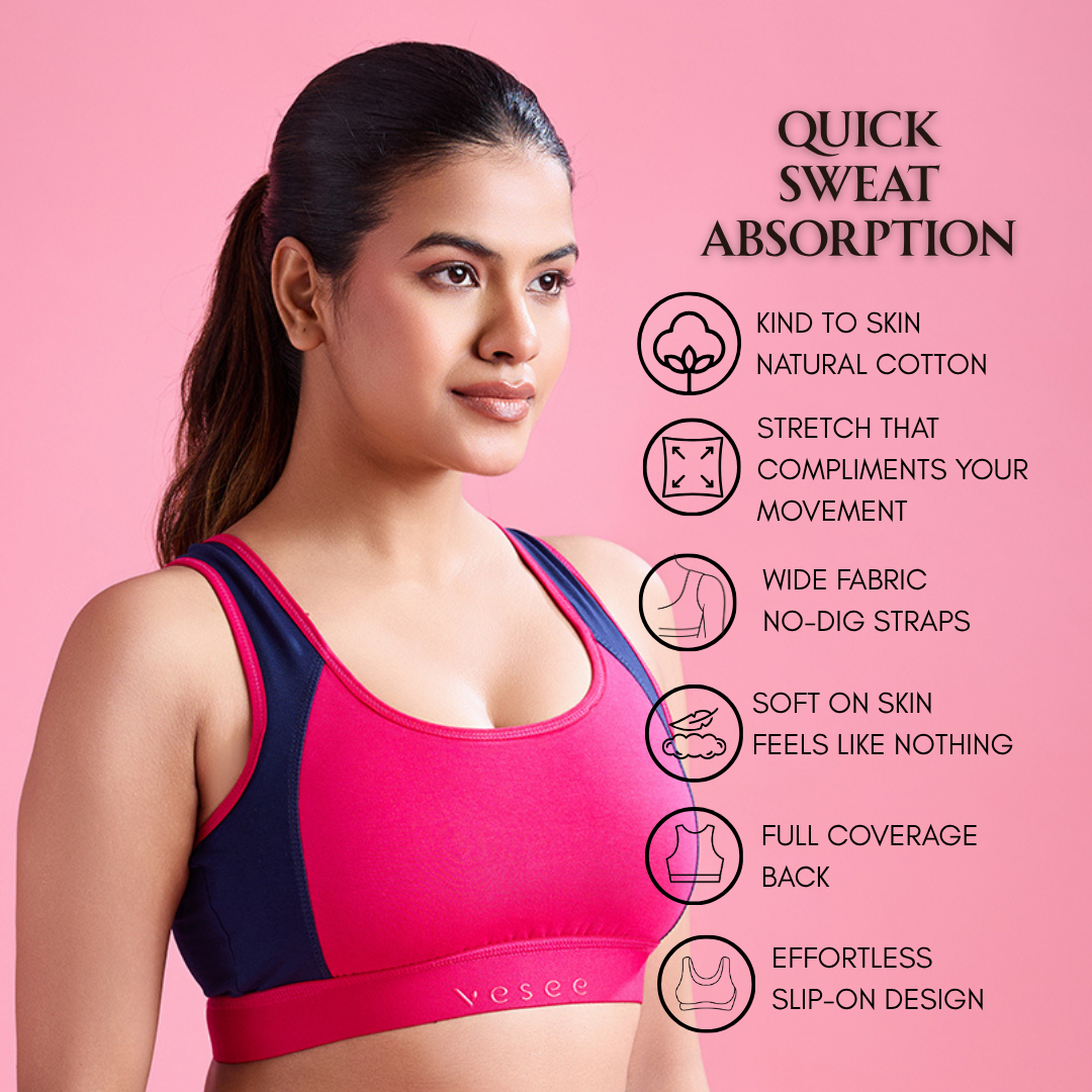 Cloud Soft Seamless Bra - Navy Blue