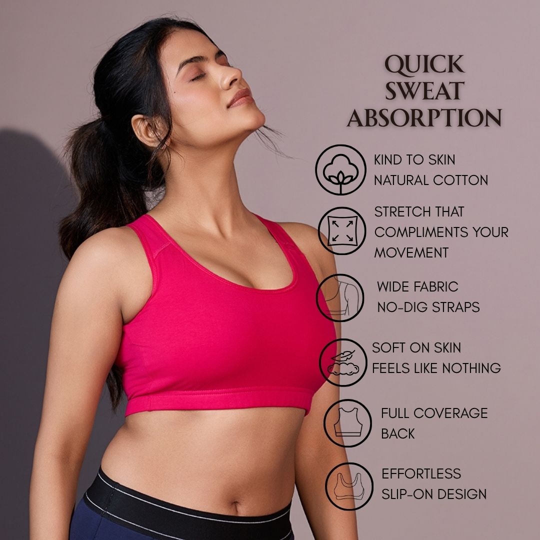 Seamless Ease Bra Top - Pink