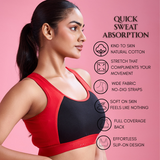 Cloud Soft Seamless Bra - Red