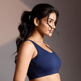 Seamless Ease Bra Top - Navy Blue