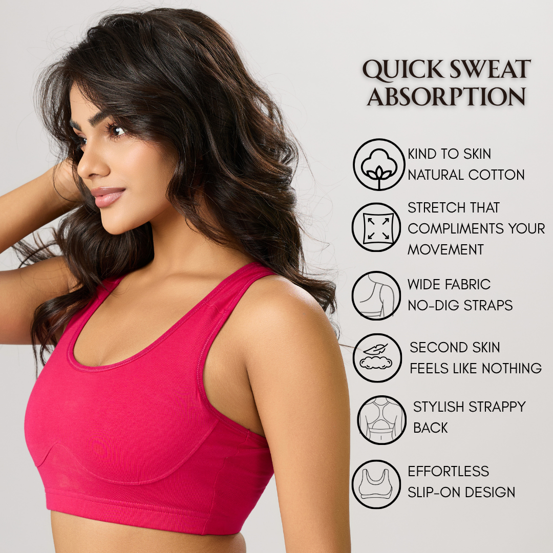 Lumi Everyday Bra - Pink