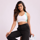 Smooth Contour Bra Top - Milange Green