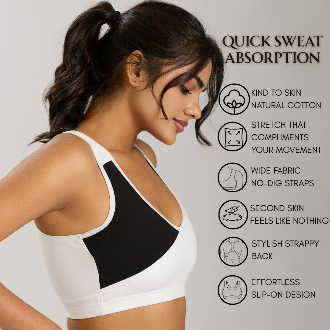 Bliss Comfort Bra - White