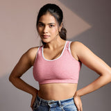 Seamless Ease Bra Top - Milange Pink