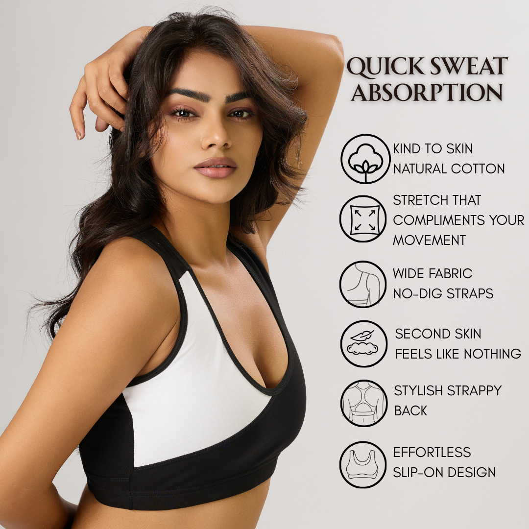 Breeze Breathable Bra - Black