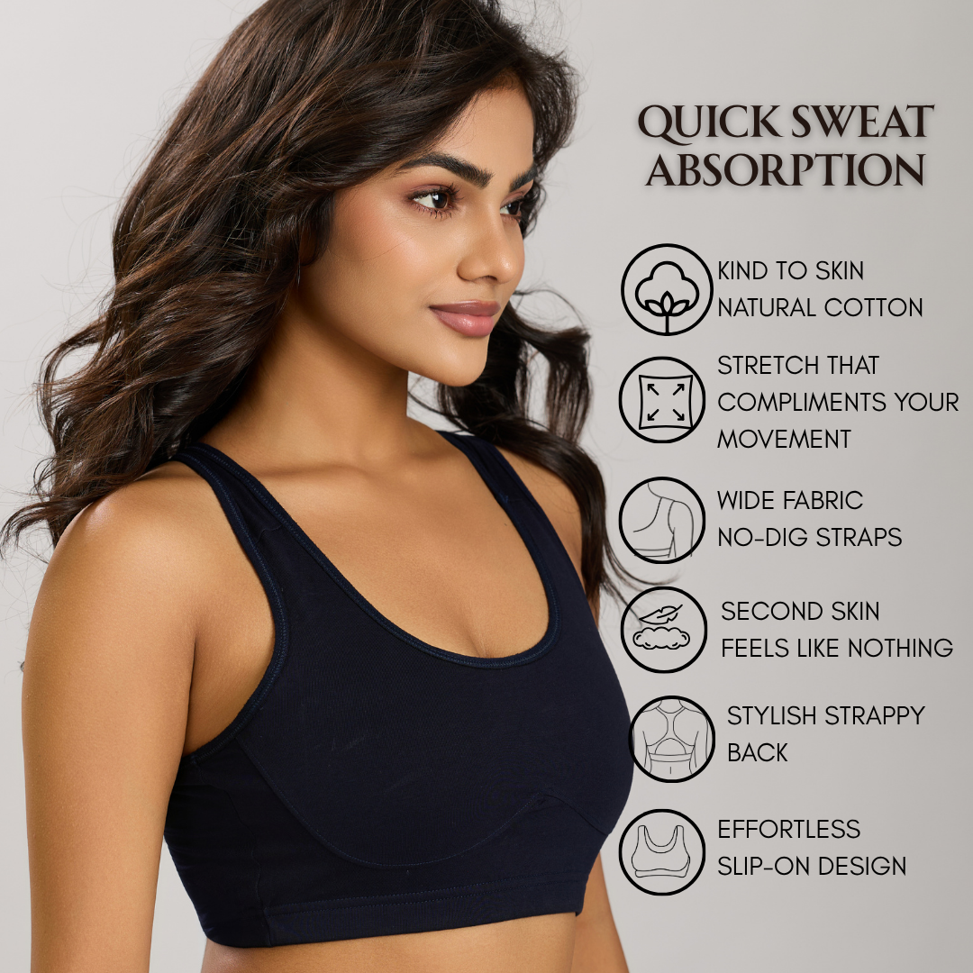 Lumi Everyday Bra - Black