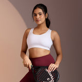 Seamless Ease Bra Top - White