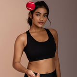 Seamless Ease Bra Top - Black