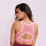 Smooth Contour Bra Top - Milange Pink