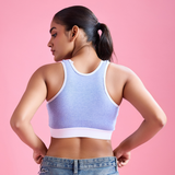 Cloud Soft Seamless Bra - Milange Blue
