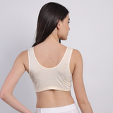 Swiss Dot Padded Bra - Warm Champagne