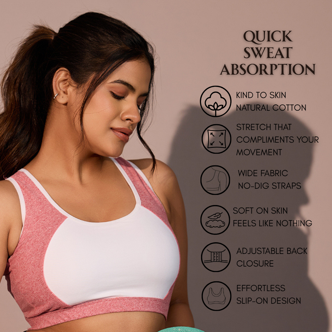 All Day Comfort Bra – Milange Pink