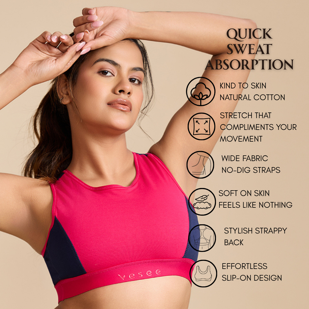 Air Touch Seamless Bra – Navy Blue