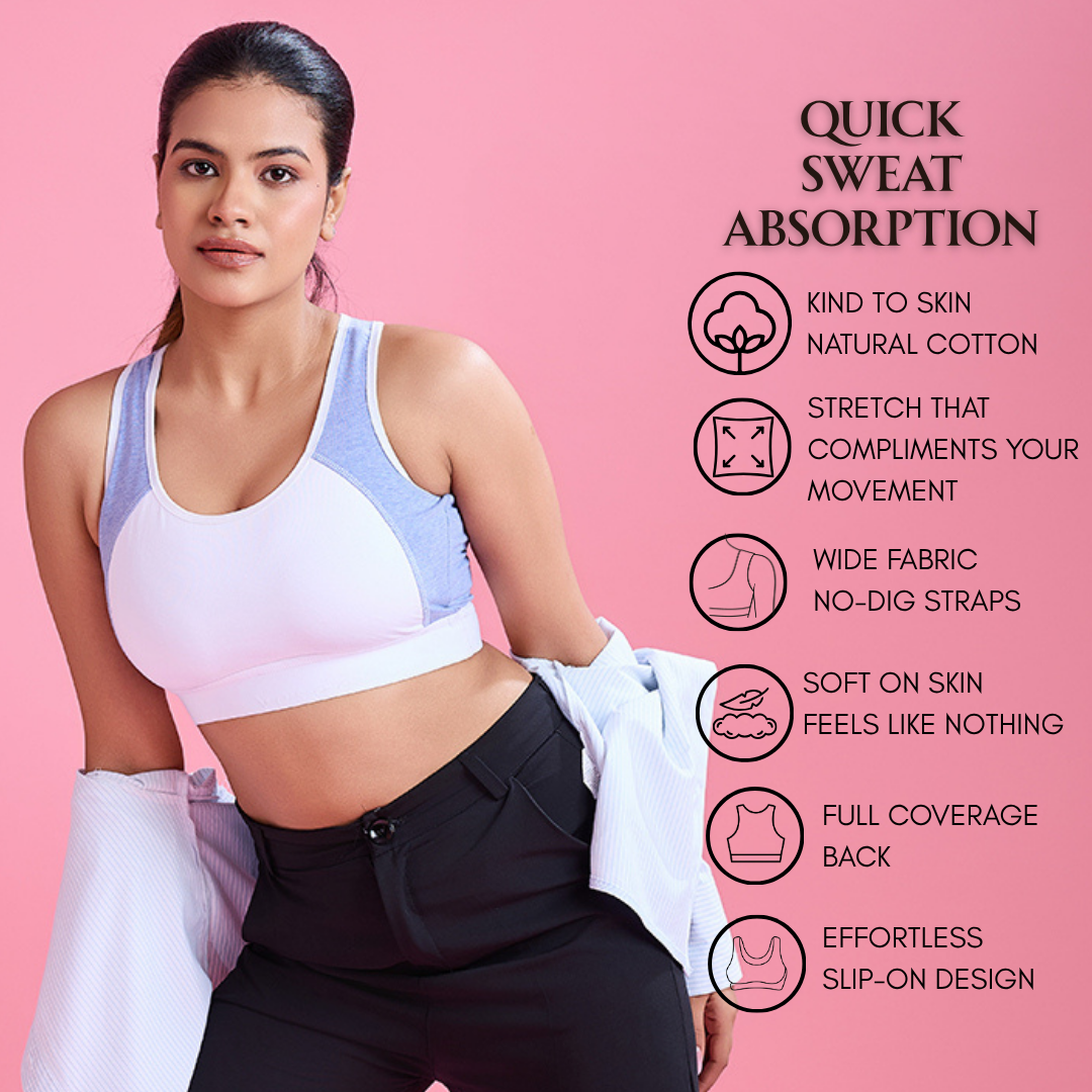 Ultra Smooth Daily Bra – Milange Blue