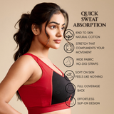 Ultra Smooth Daily Bra – Red