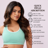 Daily Ease Bra Top - Milange Green