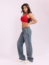 ⁠Daily Ease Bra Top - Red