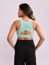 Smooth Contour Bra Top - Milange Green