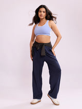 ⁠Daily Ease Bra Top - Milange Blue