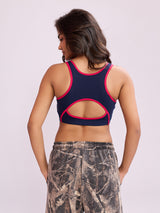 Smooth Contour Bra Top - Navy Blue