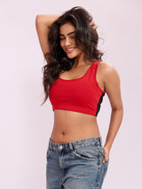 ⁠Daily Ease Bra Top - Red