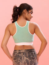 ⁠Cloud Soft Seamless Bra - Milange Green