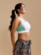 ⁠Air Touch Seamless Bra – Milange Green