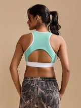 ⁠Air Touch Seamless Bra – Milange Green