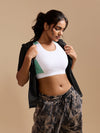 ⁠Air Touch Seamless Bra – Milange Green