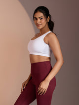 Seamless Ease Bra Top - White