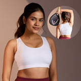 Seamless Ease Bra Top - White