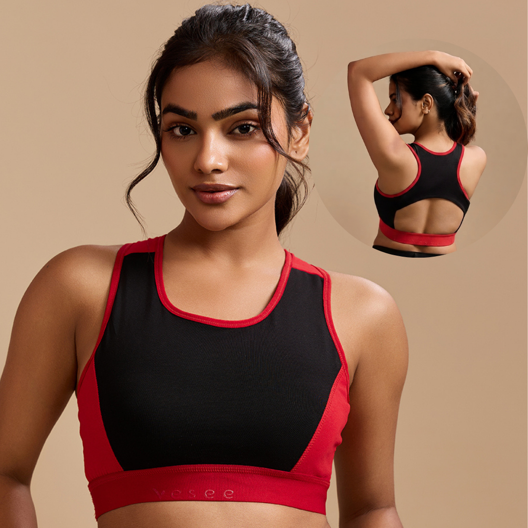 ⁠Air Touch Seamless Bra – Red