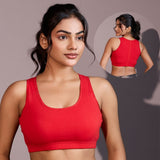 Seamless Ease Bra Top - Red
